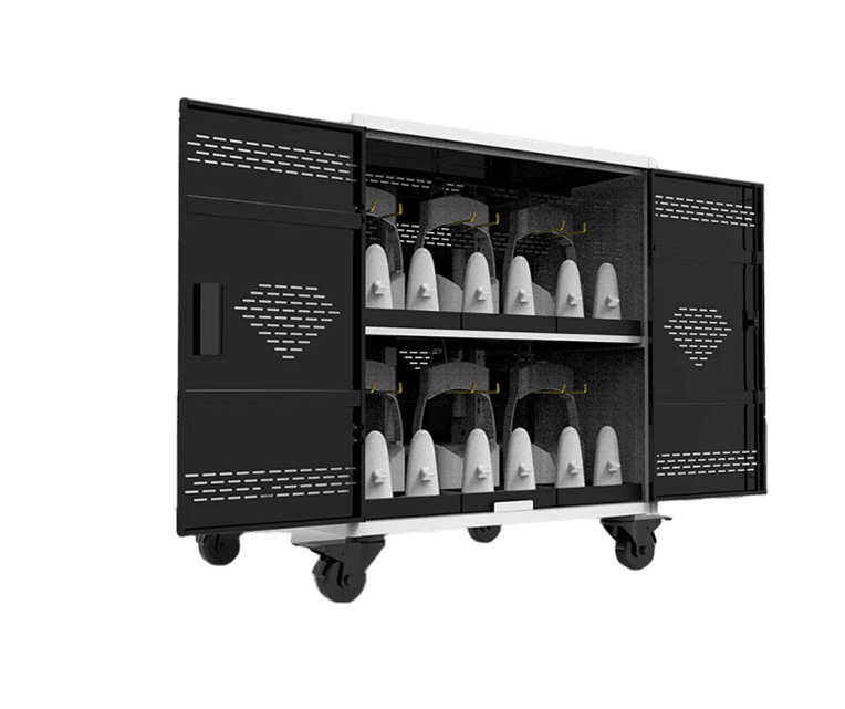 12-HMD Power Cart CX1 Bundle XR Charging, Storage, and Rapid Disinfection at Scale